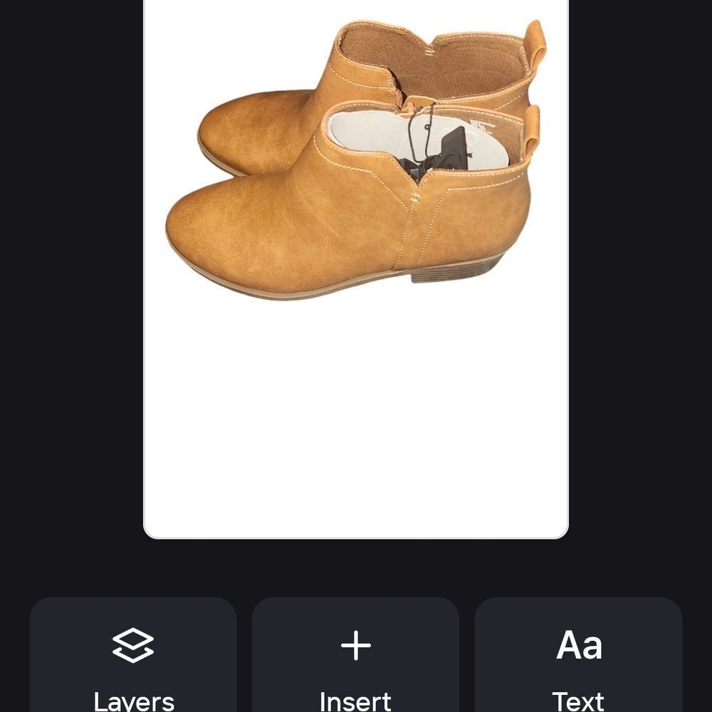 Kids Tan Ankle Boots